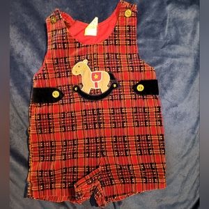 Vintage Velvet Rocking Horse Jon Jons 12M